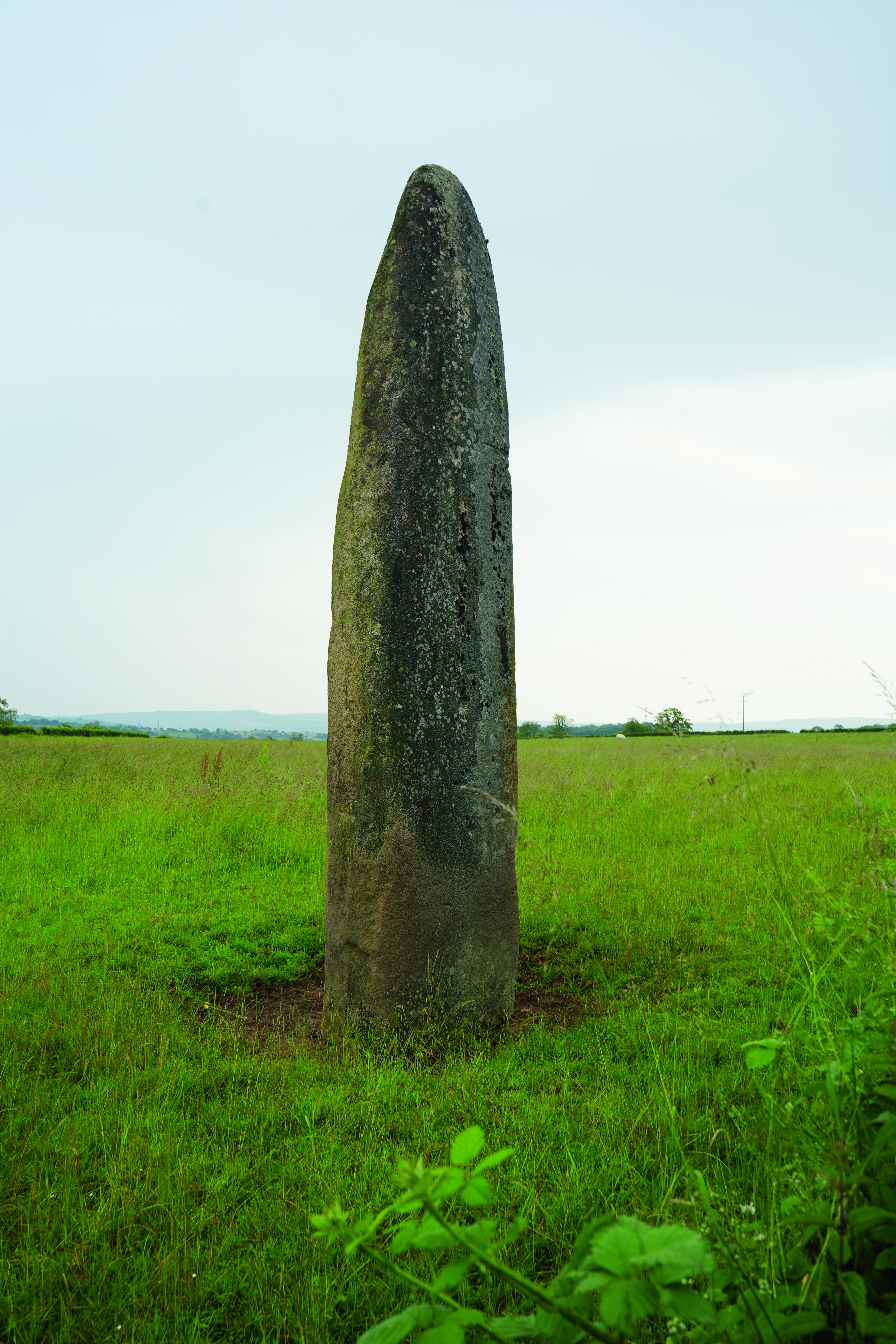Le plus grand des menhirs d'Époigny à Couches (Saône-et-Loire)