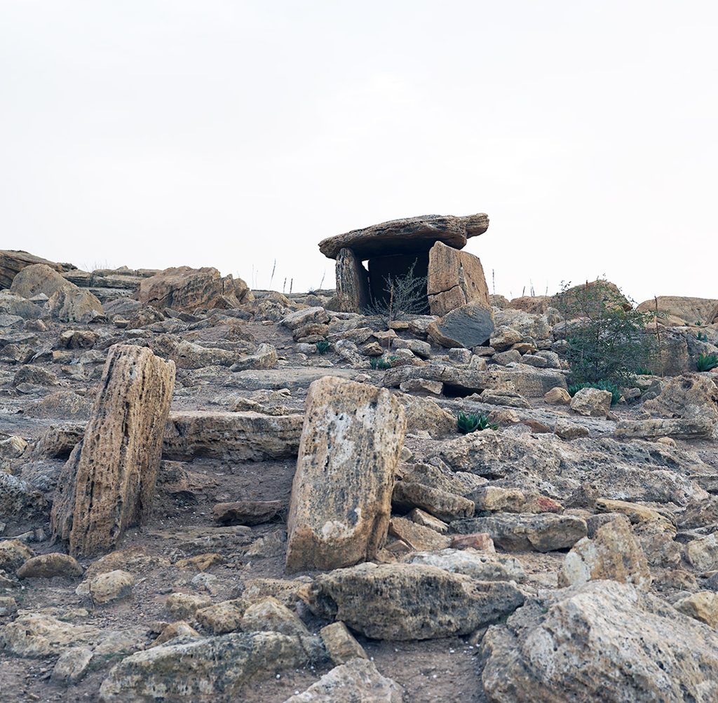 Les dolmens en pays aride de Damiya, au nord-ouest d’Amman, en Jordanie.
