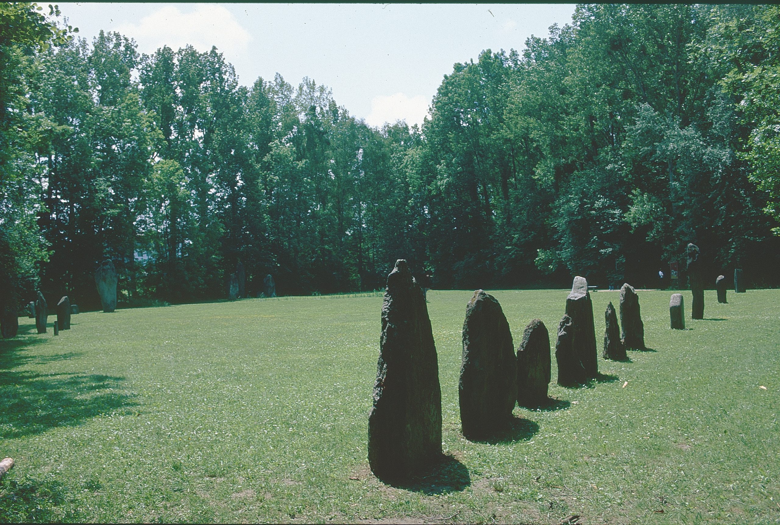 Menhirs alignés de Clendy à Yverdon-les-Bains, canton de Vaud (Suisse)