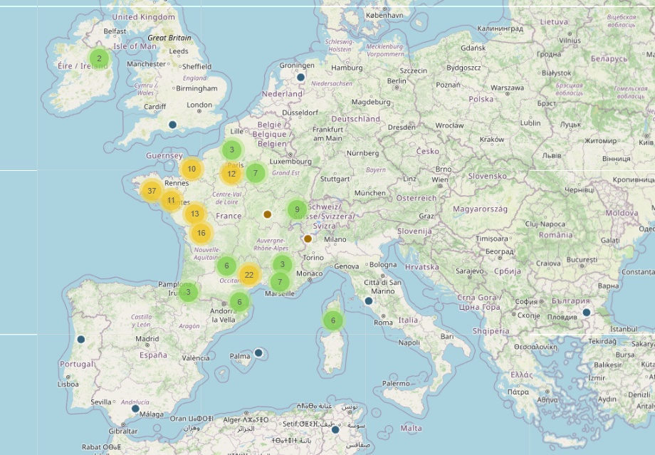 Carte des dolmens et menhirs Carte des dolmens et des menhirs