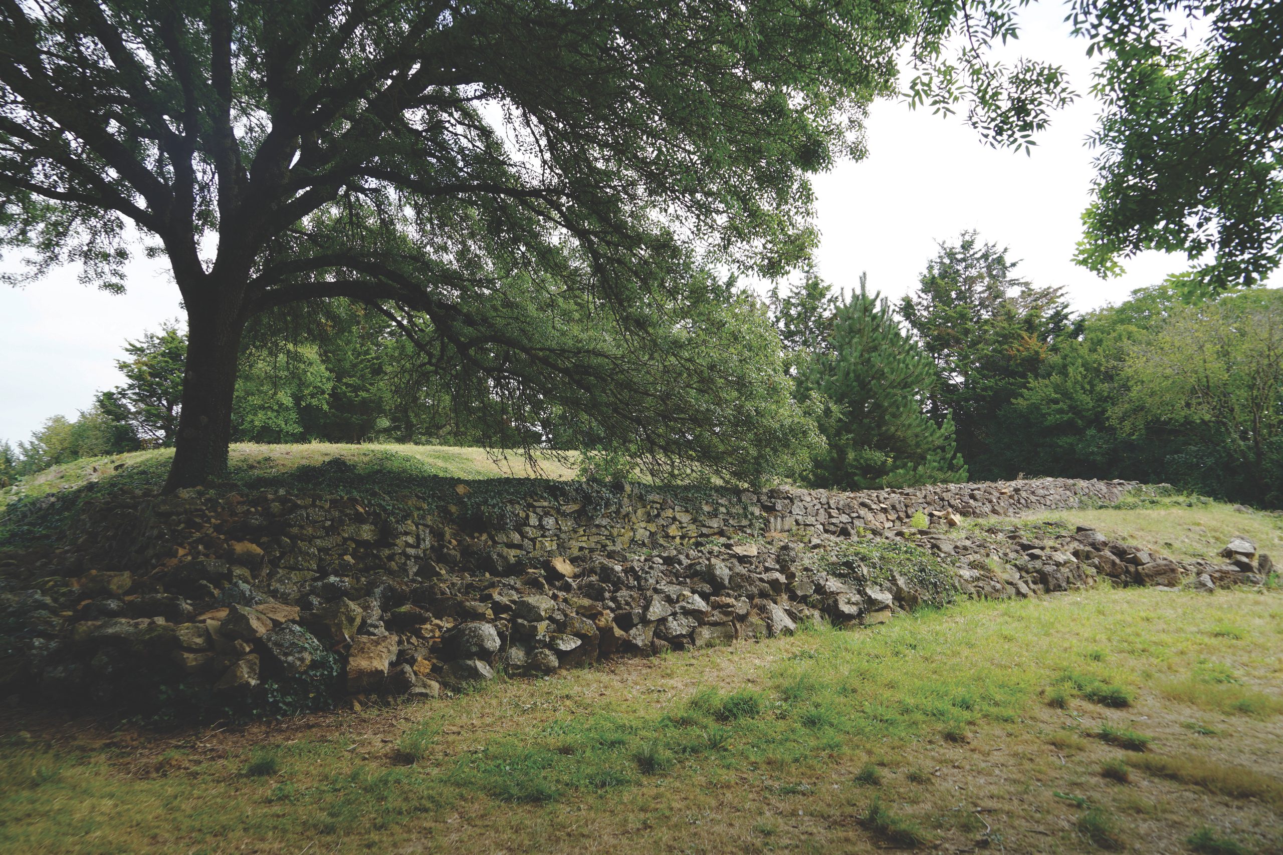 Façade du cairn du Pey de Fontaine à Le Bernard (Vendée)
