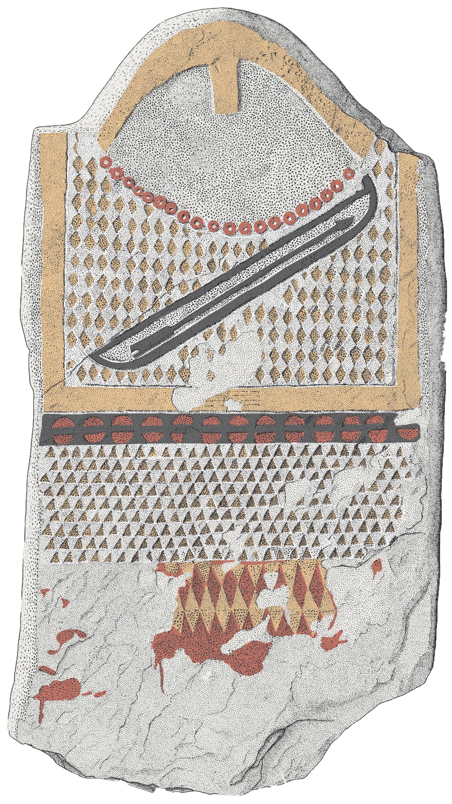 La stèle 1 gravée du Petit-Chasseur à Sion, canton du Valais (Suisse)