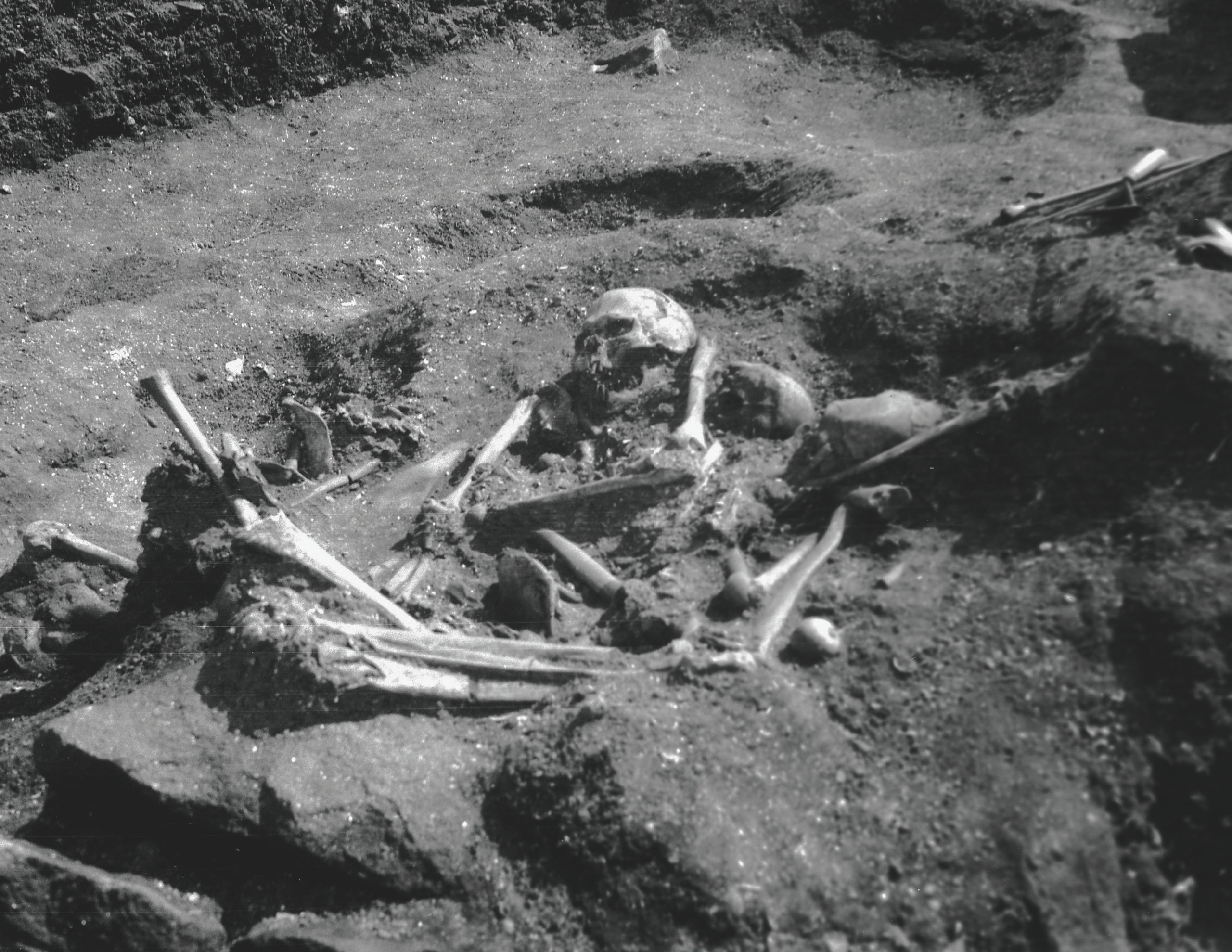 Fouille de la tombe K des nécropoles de Téviec et Hoëdic près de Saint-Pierre-Quiberon (Morbihan)